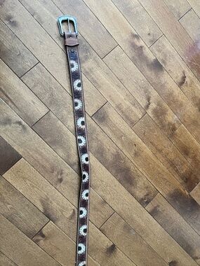 Daisy Western Belt and Buckle